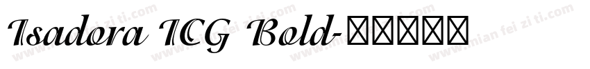 Isadora ICG Bold字体转换